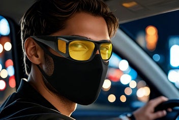 Listing 9 of 9 for Day Night Version Glasses Polarized Driving Wraparound Fit Over Sunglass -Yellow