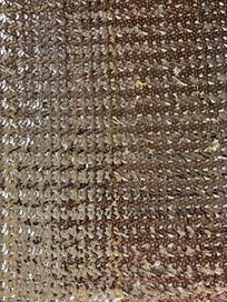 Listing 4 of 20 for Sequinned gold fabric | vintage | 1970s | 3m