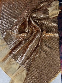 Listing 10 of 20 for Sequinned gold fabric | vintage | 1970s | 3m