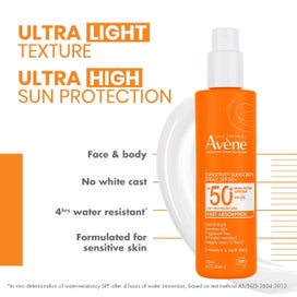 Listing 2 of 7 for Avene Sunsitive Sunscreen Spray SPF50+ 200ml