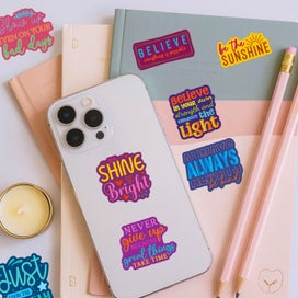 Listing 7 of 10 for Inspirational Quote Stickers - 50pcs You Matter Colourful Journaling Decals