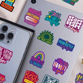 Listing 8 of 10 for Inspirational Quote Stickers - 50pcs You Matter Colourful Journaling Decals