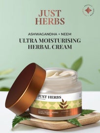 Listing 9 of 9 for Just Herbs - Ultra Moisturising Herbal Cream with Ashwagandha & Neem 100g