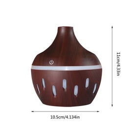 Listing 3 of 8 for Brown Humidifiers for Bedroom, 5V Wood Grain Household Humidifier Colorful