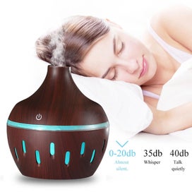 Listing 4 of 8 for Brown Humidifiers for Bedroom, 5V Wood Grain Household Humidifier Colorful
