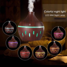 Listing 6 of 8 for Brown Humidifiers for Bedroom, 5V Wood Grain Household Humidifier Colorful
