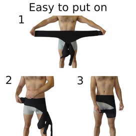 Listing 3 of 9 for Groin Hip Brace Wrap Leg Thigh Compression Support