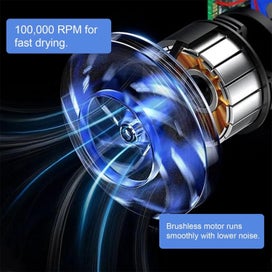 Listing 4 of 9 for Cordless Hair Dryer for Thick Hair - Dual Voltage Fast Charging Travel Blow