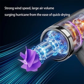 Listing 6 of 9 for Cordless Hair Dryer for Thick Hair - Dual Voltage Fast Charging Travel Blow