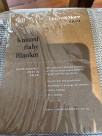 Listing 3 of 3 for Pom Pom Baby Knitted Blanket