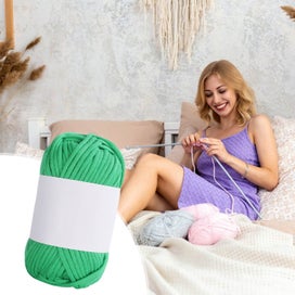 Listing 5 of 6 for 50g T-Shirt Yarn Spaghetti Yarn Elastic Fabric Crochet Cloth Yarn for Bag B