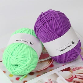Listing 5 of 9 for Colorful Hand Knitting 25g Knitting Crochet Milk Soft Baby Cotton Wool Yarn