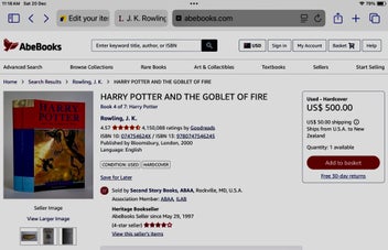 Listing 6 of 11 for Harry Potter, Goblet of Fire, GB H/C, Ultra Rare Collector’s 1st Ed, #1 Print.