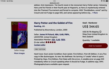 Listing 8 of 11 for Harry Potter, Goblet of Fire, GB H/C, Ultra Rare Collector’s 1st Ed, #1 Print.