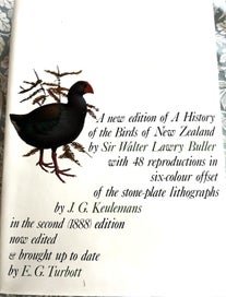 Listing 5 of 16 for BULLER'S BIRDS OF NZ" by SIR WALTER LAWRY BULLER (Rev. Edition 1967) & SLIPCASE