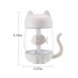 Listing 3 of 7 for White Humidifiers for Bedroom, LED Colorful Home Aromatherapy Humidifier, USB