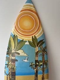 Listing 4 of 5 for Hand painted Al Merrick surfboard - art piece
