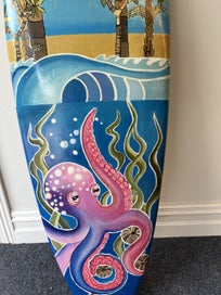 Listing 5 of 5 for Hand painted Al Merrick surfboard - art piece