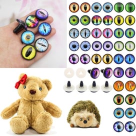 Listing 1 of 8 for 40PCS 24MM Dragon Safety Eye Plush Animal Crafts Making for Adult Artist Mo
