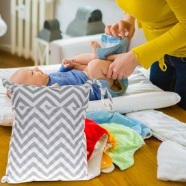 Listing 4 of 7 for Wet Dry Bags for Cloth Diapers Travel, Swimsuit, Beach, Pool, Gym, Wet Clot