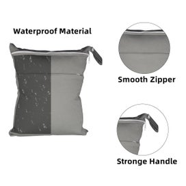 Listing 5 of 7 for Wet Dry Bags for Cloth Diapers Travel, Swimsuit, Beach, Pool, Gym, Wet Clot
