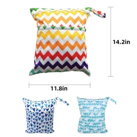 Listing 6 of 7 for Wet Dry Bags for Cloth Diapers Travel, Swimsuit, Beach, Pool, Gym, Wet Clot