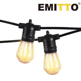 Listing 1 of 5 for 60M Festoon String Lights Christmas Wedding Party Waterproof Outdoor