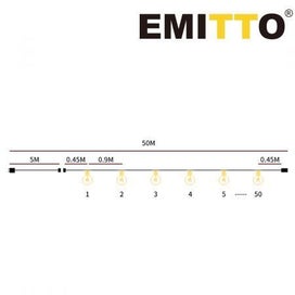 Listing 3 of 4 for 50M Outdoor LED Festoon String Lights Christmas Wedding Party Light