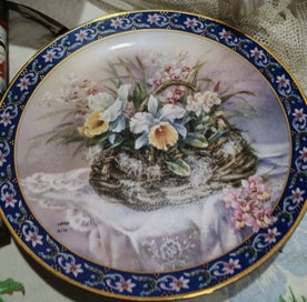 Listing 5 of 5 for W. S. George floral plate collection x 6