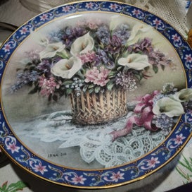 Listing 2 of 5 for W. S. George floral plate collection x 6