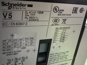 Listing 5 of 10 for Ceramic Kiln – Rail-Mounted | Eurotherm 3504 | 3-Phase | 1000°C | Large Chamber
