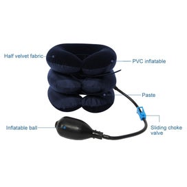 Listing 3 of 5 for Soft Inflatable Neck Traction Device For Pain Relief Dark Blue