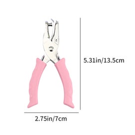 Listing 3 of 7 for Paper Punch 6mm Round Hole Punch - Macaroon Rubberised Punching Pliers - Si