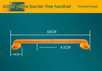 Listing 2 of 7 for 2Pc Heavy-Duty Anti-Slip Safety Grab Bar With Luminous Rings Stainless Steel Cor