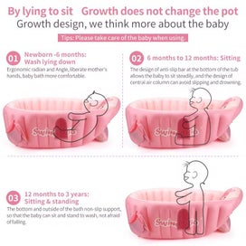 Listing 4 of 13 for Inflatable Baby Bath Tub | Portable & Soft 0-5 Yrs