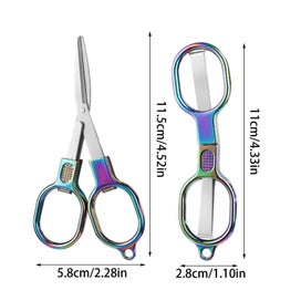Listing 3 of 6 for Folding Scissors Portable Folding Scissors Stainless Steel, Portab