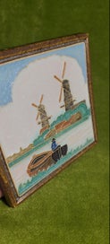 Listing 2 of 5 for Antique ROYAL DELFT de Porceleyne Fles - Dutch Landscape - Cloisonné TILE