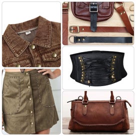 Listing 3 of 5 for 340 Sets Leather Rivets Kit, 5 Size Double Cap Rivets with 4pcs Leather Too