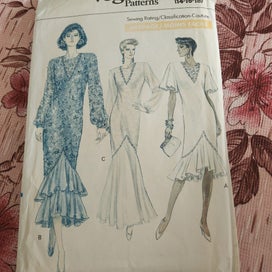 Listing 3 of 6 for Vintage vogue uncut new 80s dress sewing patterns collectable funky couture sexy