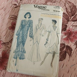 Listing 2 of 6 for Vintage vogue uncut new 80s dress sewing patterns collectable funky couture sexy