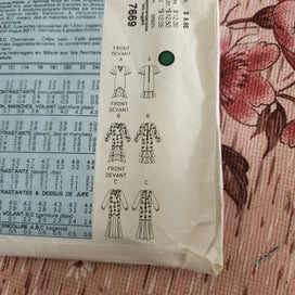 Listing 5 of 6 for Vintage vogue uncut new 80s dress sewing patterns collectable funky couture sexy