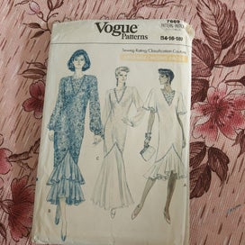 Listing 4 of 6 for Vintage vogue uncut new 80s dress sewing patterns collectable funky couture sexy