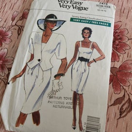 Listing 2 of 6 for Vintage retro vogue sewing patterns very easy jacket dress new evening wear