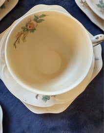 Listing 4 of 6 for Rare - Vintage Johnson Bros “Goldendawn” Tea Trio – 5 Complete Sets