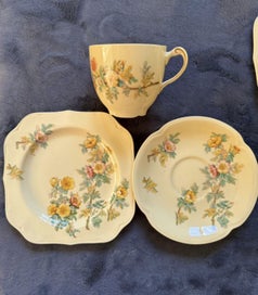 Listing 3 of 6 for Rare - Vintage Johnson Bros “Goldendawn” Tea Trio – 5 Complete Sets