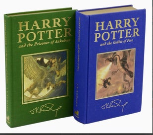 Listing 6 of 18 for Harry Potter; Complete Set, Genuine, Gold Foil Deluxe First Editions On Offer.