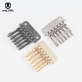 Listing 3 of 10 for 2/5pcs Wallet Key Row 6 Hooks Metal Key Holders DIY Leather Accessories