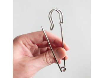 Listing 5 of 10 for 30 Pcs/Set Large Metal Safety Pins Silver Color Pins For Jewelry Crafts DIY