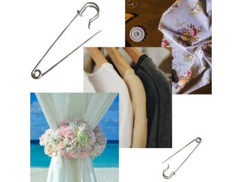 Listing 8 of 10 for 30 Pcs/Set Large Metal Safety Pins Silver Color Pins For Jewelry Crafts DIY