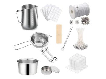 Listing 2 of 9 for DIY Handmade Aromatherapy Candle Tool Set Stainless Steel Wax Pot Smokeless Wax